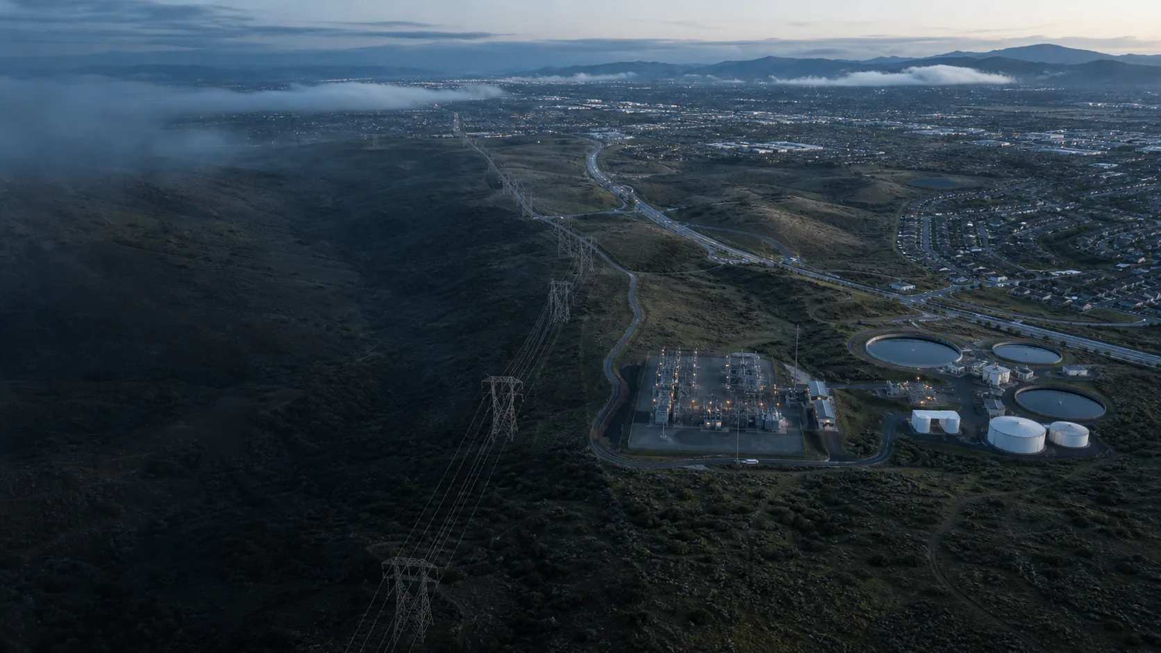 Regional utility, water and civic infrastructure viewed in its planning context